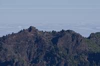 Unterwegs am El Bastón - am rechten Hügel ist das Refugio Punta de Los Roques