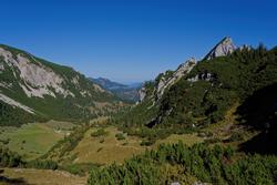 Blick zurück, rechts der Ruchenköpfe