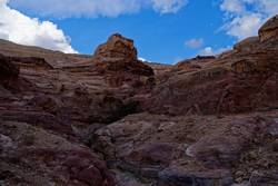 hier verlassen wir die Schlucht - Petra