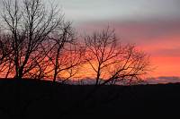 Sonnenaufgang auf Ruine Scharfeneck