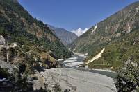 Manaslu Trek - Es geht entlang des Budhi Gandaki
